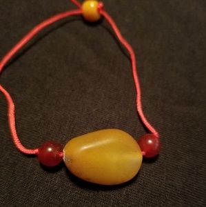 Hand made natural white jade bracelets